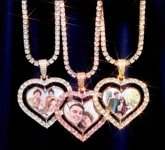 Heart + Photo Necklace 💗